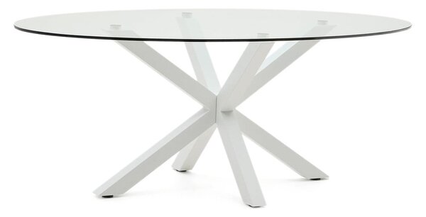 Jedálenský stôl so sklenenou doskou 100x200 cm Argo – Kave Home