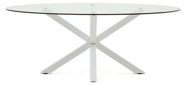 Jedálenský stôl so sklenenou doskou 100x200 cm Argo – Kave Home