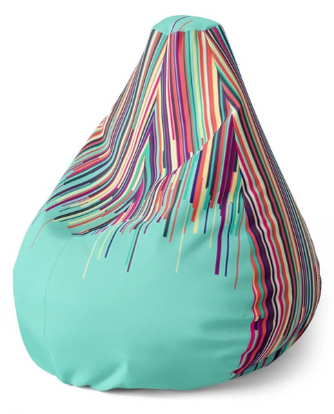 Sablio Sedací vak Pear Stekajúca farba - 70 x 95 x 15 cm