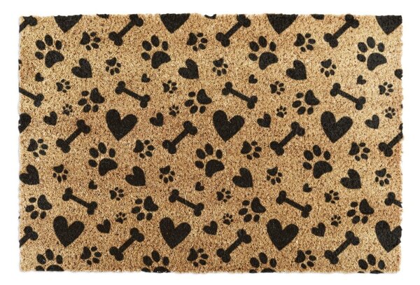 Rohožka z kokosového vlákna 40x60 cm Paws and Bones – Artsy Doormats