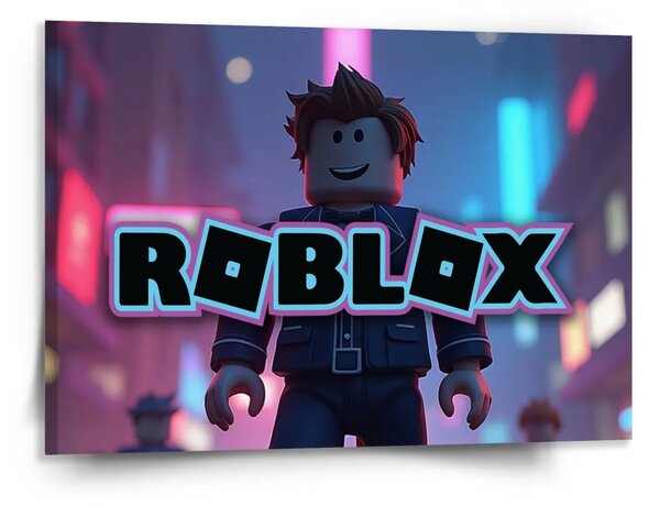 Sablio Obraz ROBLOX Neónové mesto - 150x110 cm