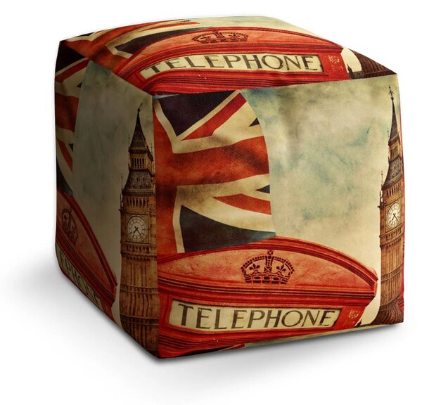 Sablio Taburet Londýn 4 - 40x40x40 cm