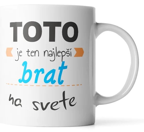Sablio Hrnček Toto je ten najlepší brat na svete - 330 ml - standard