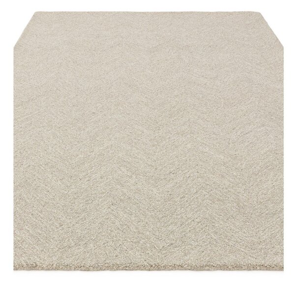 Krémový ručne tkaný koberec s prímesou vlny 120x170 cm Theodore Chevron – Asiatic Carpets