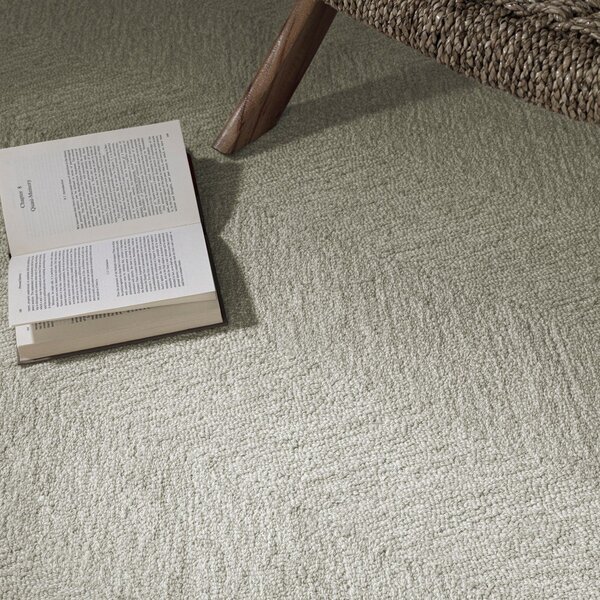Krémový ručne tkaný koberec s prímesou vlny 120x170 cm Theodore Chevron – Asiatic Carpets