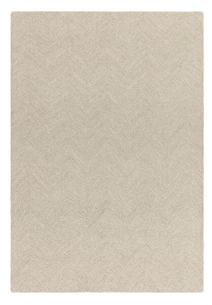 Krémový ručne tkaný koberec s prímesou vlny 120x170 cm Theodore Chevron – Asiatic Carpets