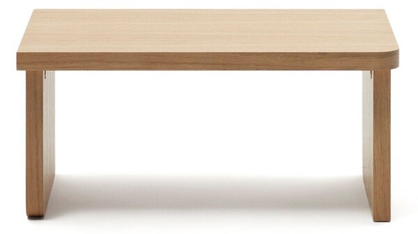 Konferenčný stolík v dekore duba v prírodnej farbe 89x62 cm Oaq – Kave Home