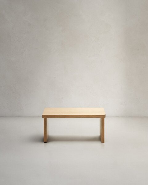 Konferenčný stolík v dekore duba v prírodnej farbe 89x62 cm Oaq – Kave Home