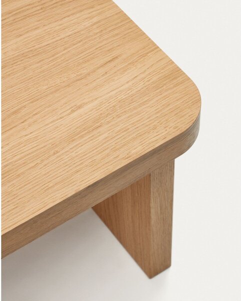 Konferenčný stolík v dekore duba v prírodnej farbe 89x62 cm Oaq – Kave Home