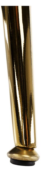 KONDELA Lavica v štýle Art-deco, horčicová Velvet látka/gold chróm-zlatý, NOBLIN