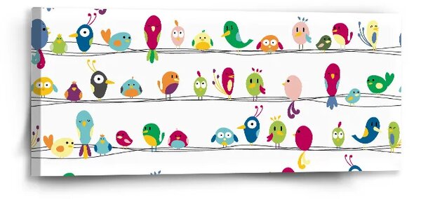 Sablio Obraz Vtáky - 110x50 cm
