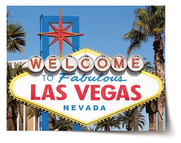 Sablio Plagát Welcome to Las Vegas - 60x40 cm
