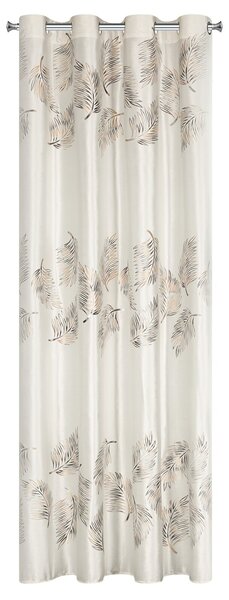 ZATEMŇOVACÍ ZÁVES NA KRÚŽKOCH IDALIA 140X250 CM LISTY