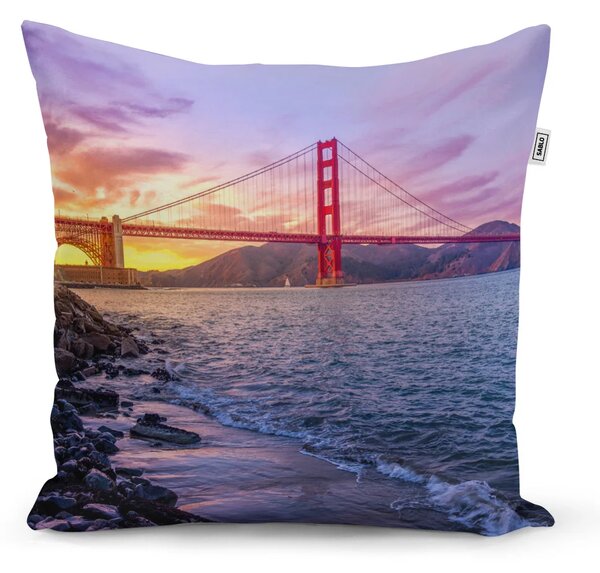 Sablio Vankúš Golden Gate 5 - 40x40 cm