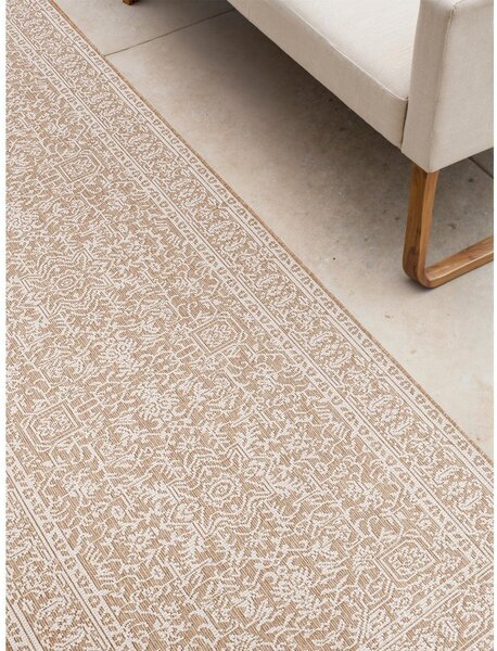 Vnútorný a vonkajší behúň v béžovej a slonovinovej farbe 80x250 cm Duet Kona – NORTHRUGS