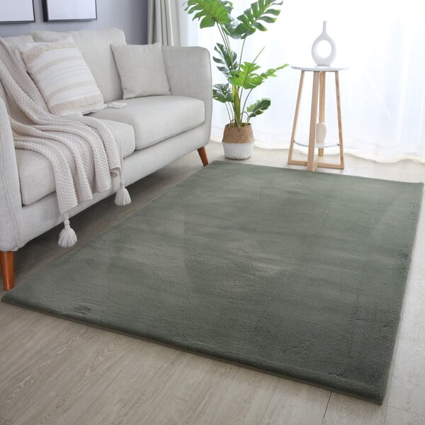 Zelený prateľný koberec 60x110 cm Pouffy – Ayyildiz Carpets