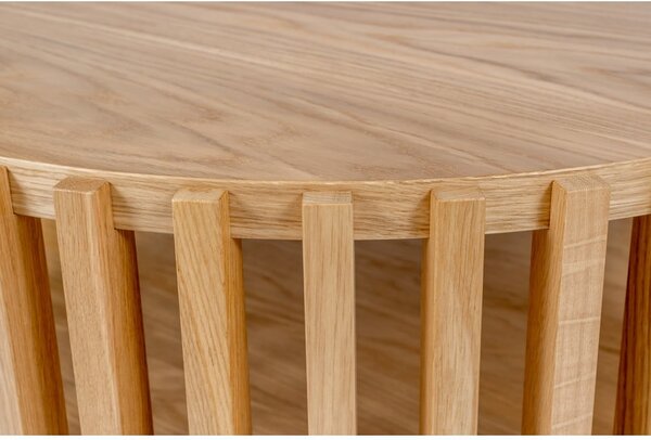 Konferenčný stolík z dubového dreva Woodman Drum, ø 83 cm