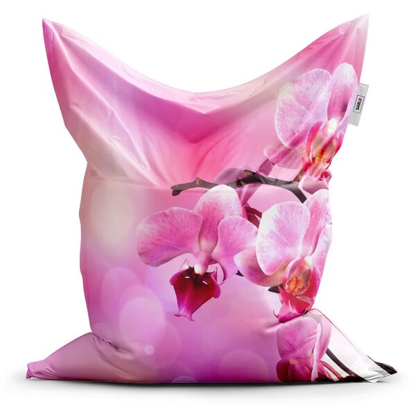 Sablio Sedací vak Kvety orchidey - 150x100 cm