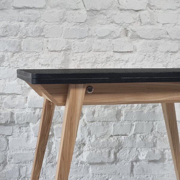 Rozkladací jedálenský stôl s doskou v dekore jaseňového dreva 65x90 cm Envelope – Ragaba