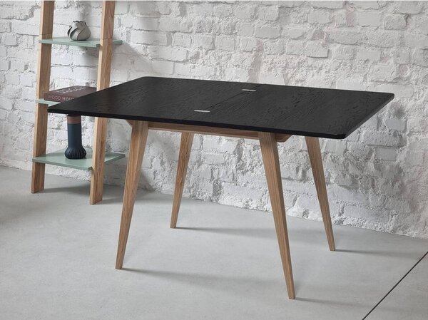 Rozkladací jedálenský stôl s doskou v dekore jaseňového dreva 65x90 cm Envelope – Ragaba