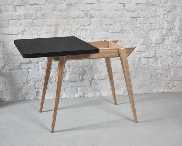 Rozkladací jedálenský stôl s doskou v dekore jaseňového dreva 65x90 cm Envelope – Ragaba