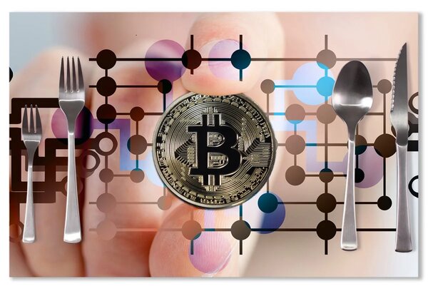 Sablio Prestieranie Bitcoin: 40x30cm