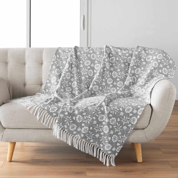 Sivá deka 125x150 cm Flavie – douceur d'intérieur