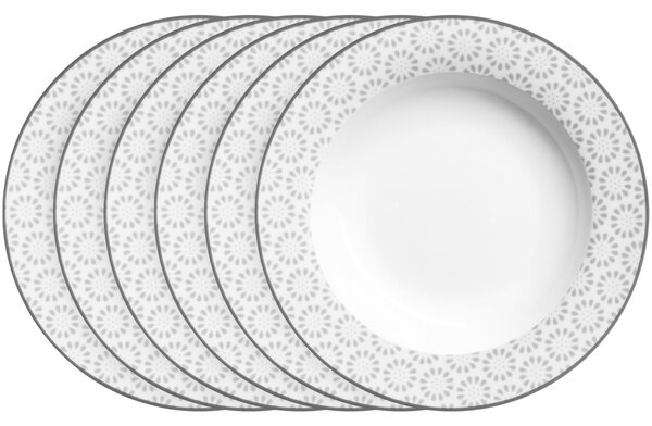 Mäser Sada hlbokých tanierov ORNATE 21,5 cm, 6 ks