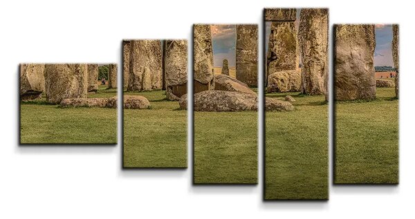 Sablio Obraz - 5-dílný Stonehenge - 100x60 cm
