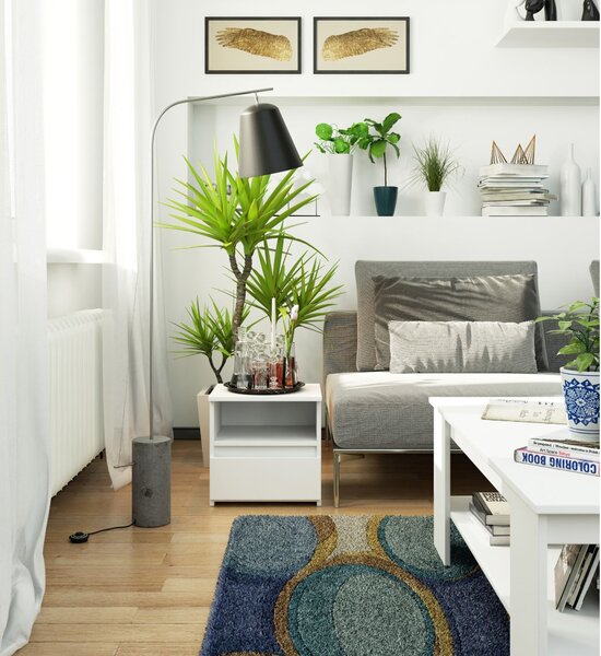 Ak furniture Noční stolek CL1 40 cm bílý