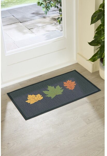 Rohožka 40x70 cm Autumn Leaves on Green – Artsy Doormats