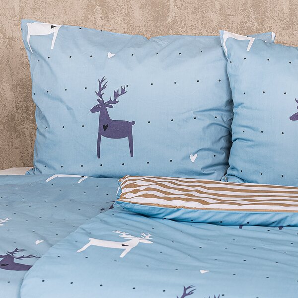 4Home Bavlnené obliečky Deer love, 140 x 200 cm, 70 x 90 cm