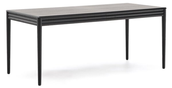 Rozkladací jedálenský stôl s prídavnou doskou v dekore duba 90x160 cm Lenon – Kave Home