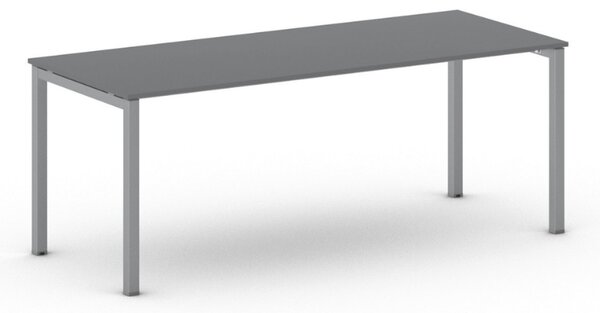 Kancelársky stôl METAL 200x80 cm, grafit