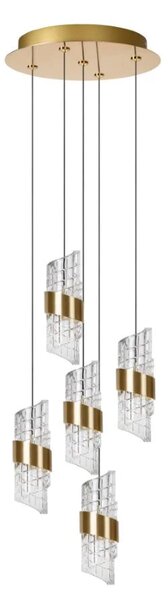 Lucide L134963602 LED závesné stropné svietidlo KLIGANDE | 5x8W integrovaný LED zdroj | 5x520lm | 2700K