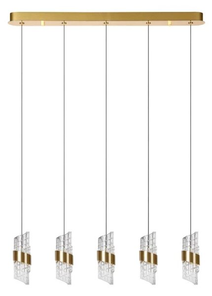 Lucide L134963502 LED závesné stropné svietidlo KLIGANDE | 5x7,8W integrovaný LED zdroj | 5x620lm | 2700K