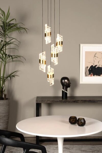Lucide L134963602 LED závesné stropné svietidlo KLIGANDE | 5x8W integrovaný LED zdroj | 5x520lm | 2700K