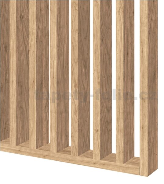 Predeľovacie panely, dub saragossa 3D lamely, rozmer 2750 x 580 x 65 mm, IMPOL TRADE
