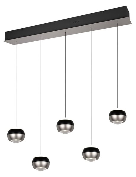 Trio SELECT 344410507 LED závesné stropné svietidlo ORBIT | 5x8W integrovaný LED zdroj | 5x960lm | 2300+3000+4000K