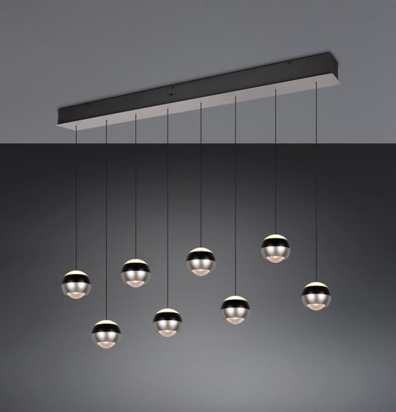 Trio SELECT 344410807 LED závesné stropné svietidlo ORBIT | 8x8W integrovaný LED zdroj | 8x960lm | 2300+3000+4000K
