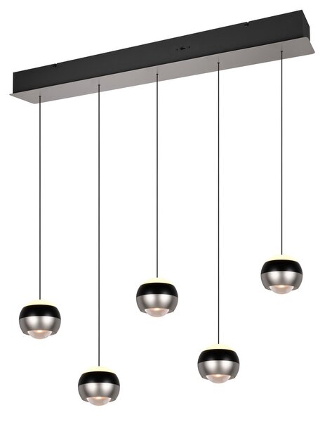 Trio SELECT 344410507 LED závesné stropné svietidlo ORBIT | 5x8W integrovaný LED zdroj | 5x960lm | 2300+3000+4000K