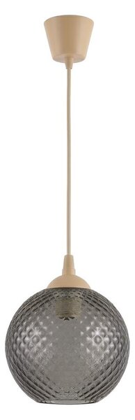 Brilagi - LED luster na lanku R GLASS 1xE27/60W/230V pr. 18 cm béžová/dymovošedá
