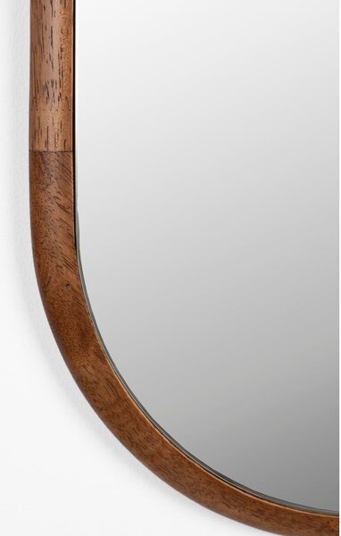 Nástenné zrkadlo s dreveným rámom 26x120 cm Nyko – White Label