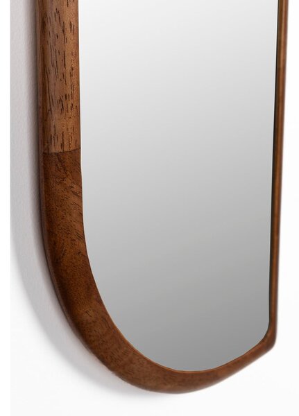 Nástenné zrkadlo s dreveným rámom 26x120 cm Nyko – White Label