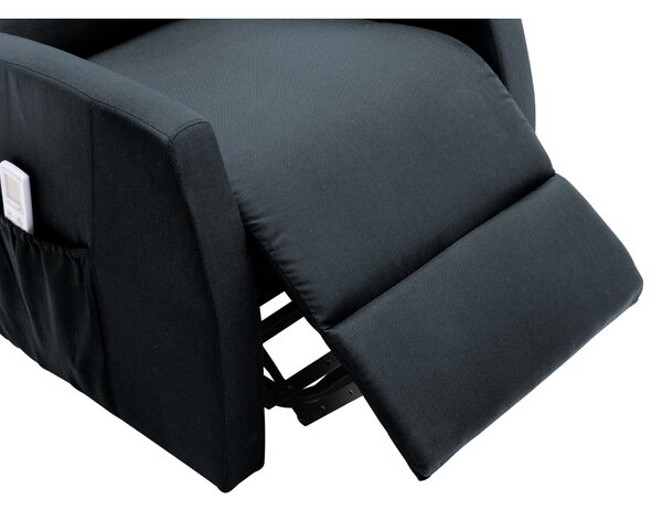 KONDELA Relaxačné polohovacie kreslo, tmavosivá, TICINO