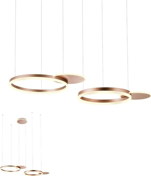 Redo 01-2607 - LED Stmievateľný luster na lanku SIGUA LED/99W/230V 3000K hnedá