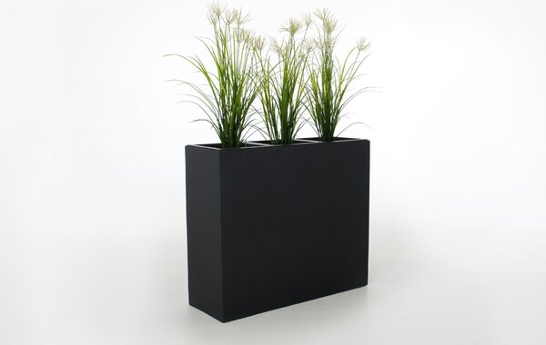 Súprava kvetináčov ELEMENTO, sklolaminát, šírka 88 cm, antracit