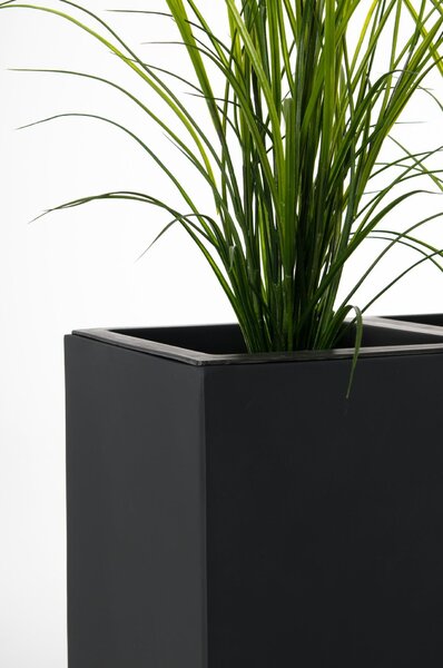 Súprava kvetináčov ELEMENTO, sklolaminát, šírka 88 cm, antracit