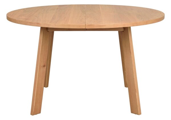 Okrúhly rozkladací jedálenský stôl v dekore duba v prírodnej farbe ø 130 cm Glenside – Rowico