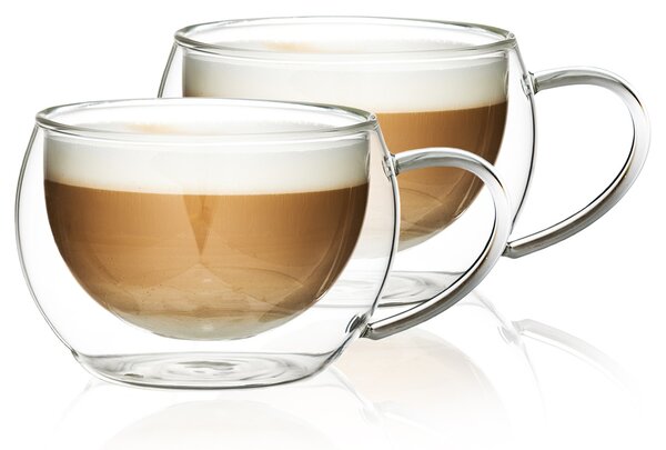 4Home Termo pohár na cappuccino Hot&Cool 280 ml, 2 ks